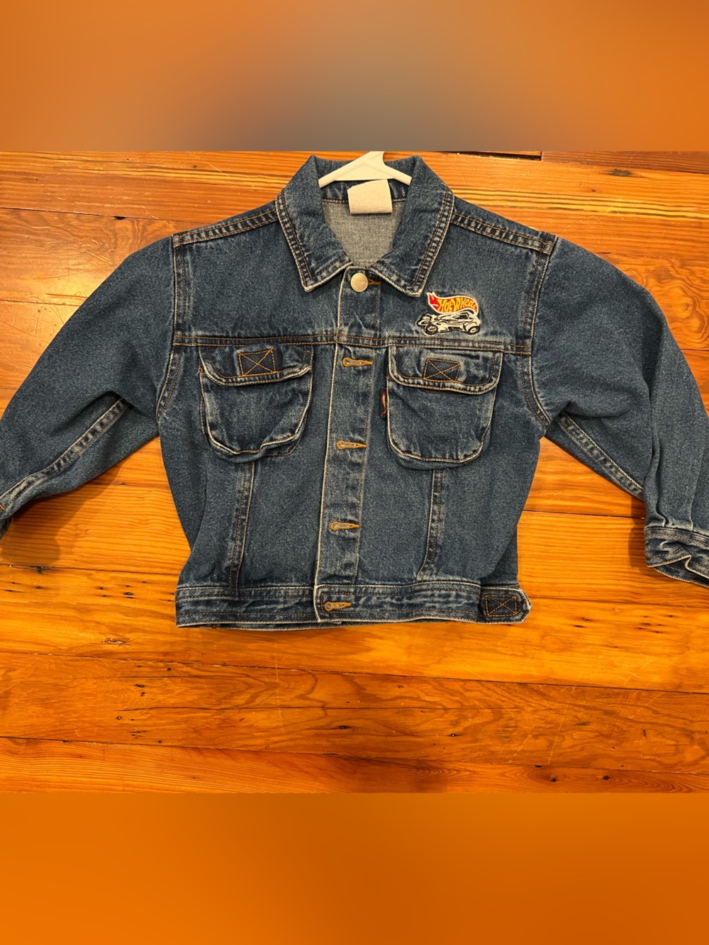 Y2K Vintage 2000 Hot Wheels Mattel Denim Utility Jacket 5T